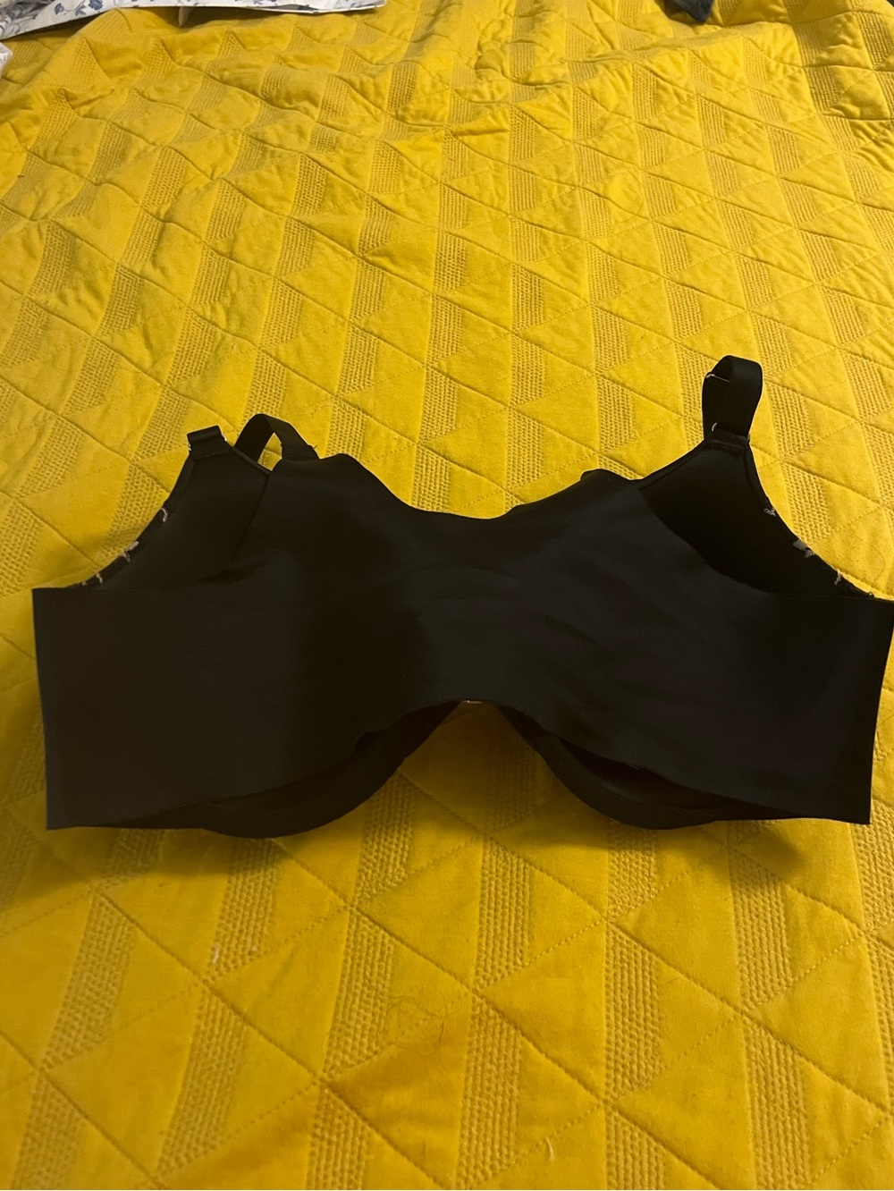 Soma Black Polka Dot & Black Lace Front-Close Bra. 38 C - Picture 3 of 4